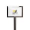 Montour Line Sign Frame Floor Standing 11 x 14 in. H Polished Stainless Steel FS200-1114-H-PS - alternate 1